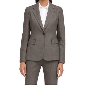 LAFAYETTE 148 Wool 1-Button Tailored Blazer